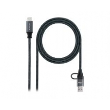 Nanocable USB-C a USB-A+USB-C/M 2m (10.01.4112-COMB)