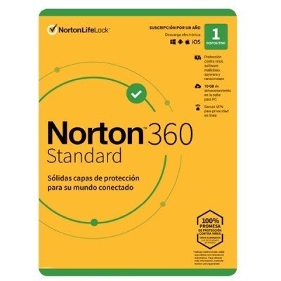 NORTON 360 STANDARD 10GB ES 1 USER 1 DEVICE 12MO **L. ELECTRONICA