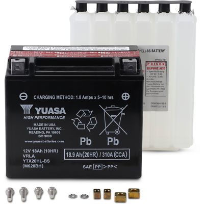 Baterías sin mantenimiento AGM de alto rendimiento YUASA YTX20HL-BS(CP)