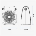 Calefactor termoventilador Universal Blue Bávaro 4020W, 2.000 W, vertical, blanco - imagen 5