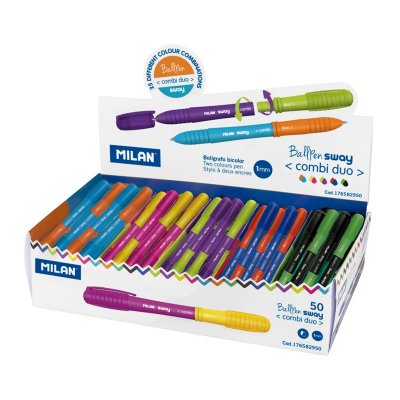 50 Sway Combi Duo Negro, Azul, Verde, Azul claro, Verde claro, Lila, Naranja, Rosa, Rojo, Amarillo Bolígrafo 50 pieza(s)
