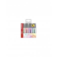 STABILO BOSS ORIGINAL marcador 4 pieza(s) Punta de cincel Lila, Menta, Rosa, Turquesa