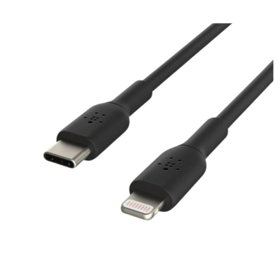 Cable lightning a usb tipo c belkin 2m - macho - macho - negro - trenzado