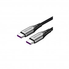 Vention Cable USB 2.0 Tipo-C 5A 100W TAEHF/ USB Tipo-C Macho - USB Tipo-C Macho/ 1m/ Gris