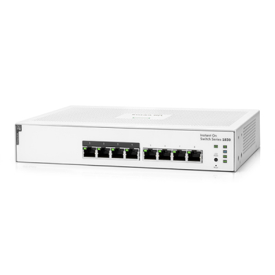 Aruba Networking Aruba Instant On 1830 8G 4p Class4 PoE 65W Gestionado L2 Gigabit Ethernet (10/100/1000) Energía sobre Ethernet (PoE) 1U