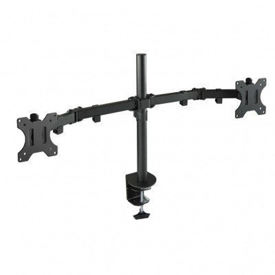 SOPORTE MESA TOOQ DB1232TN-B 2 PANTALLAS 13-32 MAX 8KG POR BRAZO NEGRO