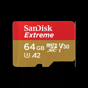 Tarjeta memoria Sandisk MicroSDXC I Extreme 64GB, U3, V30, A2