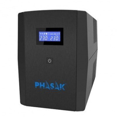 SAI Línea Interactiva Phasak SIRIUS 1560 VA Interactive/ 1560VA900W/ 4 Salidas/ Formato Torre