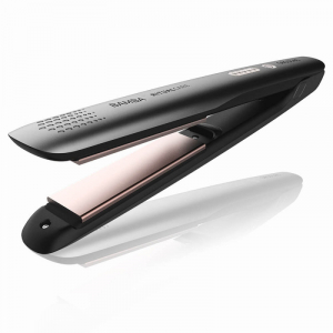 Plancha de pelo Cecotec RitualCare 890 Titanium, placas titanio, 140 a 200ºC, apagado automático, cable 3 m, placas silicona, negro