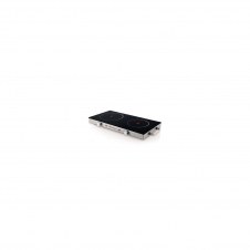 PLACA VITROCERAMICA DOBLE ORBEGOZO PCE 6000 TERMOSTATO REGULABLE CUERPO ACERO INOX SUPERFICIE CRISTAL TEMPLADO 17430