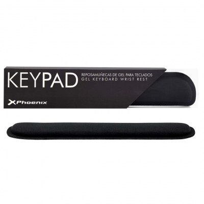 Phoenix keypad reposamuñecas ergonómico espuma con memoria alta densidad negro