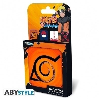 Set 4 posavasos naruto shippuden - emblemas