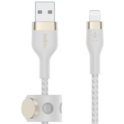 USB-A TO LTG_BRAID SILIC 1M WHITE