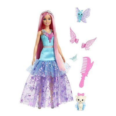 Muñeca barbie mattel cuento de hadas & mascotas