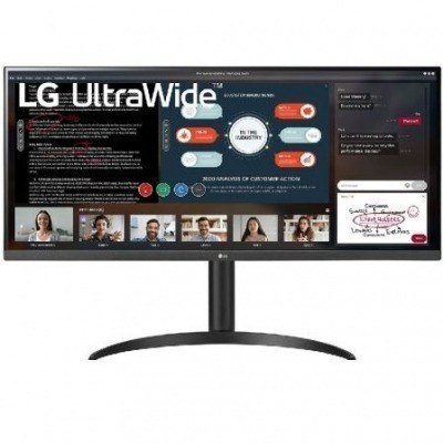 Monitor Profesional Ultrapanorámico LG 34WP550-B 34/ Full HD/ Negro