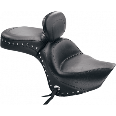 Wide Touring Seat with Driver Backrest MUSTANG 79416