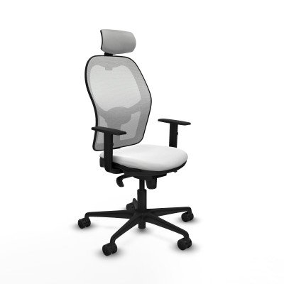 Jorquera sincro malla blanca bali blanco brazos 1D base nailon cabecero 2D ruedas 65mm nailon