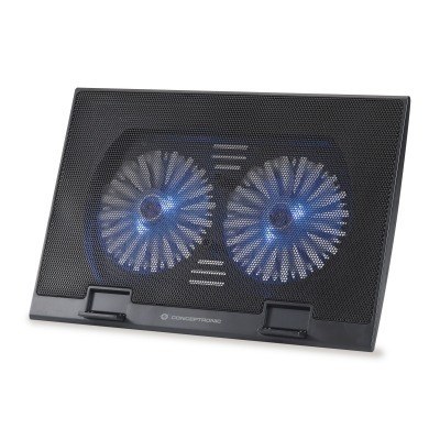 Conceptronic THANA 02B Notebook Cooler hasta 17, 2 ventiladores