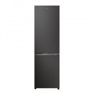 Frigorífico combi Candy CNCQ2T518EB, 182.5 x 54.5 x 60.2 cm, No Frost, clase E, 237 kWh/año, 38 dB, 279 litros, Fresh 0°C, negro
