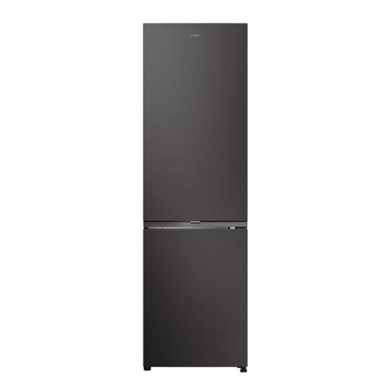 Frigorífico combi Candy CNCQ2T518EB, 182.5 x 54.5 x 60.2 cm, No Frost, clase E, 237 kWh/año, 38 dB, 279 litros, Fresh 0°C, negro