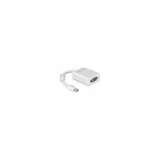 ADAPTADOR MINI DISPLAYPORT M A VGA H 0.12MT DELOCK BLANCO 65130