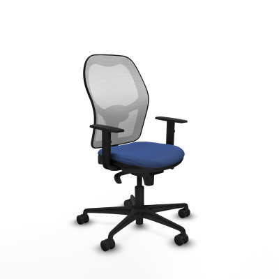 Jorquera sincro malla blanca bali azul marino brazos 1D base nailon ruedas 65mm nailon