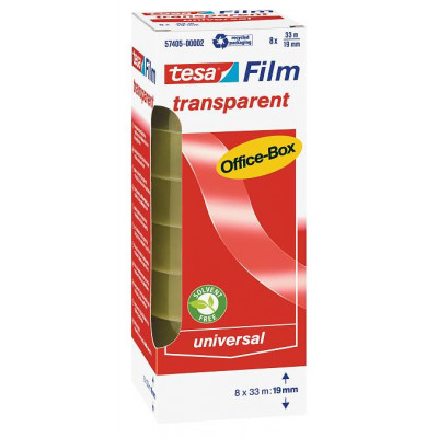 57405 cinta adhesiva 33 m Polipropileno (PP) Transparente 8 pieza(s)