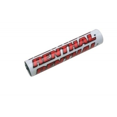 Protector/Morcilla barra superior de manillar Renthal blanco/rojo P263 P263