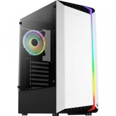 Caja Gaming Semitorre Aerocool Bionic V2 RGB/ Blanca