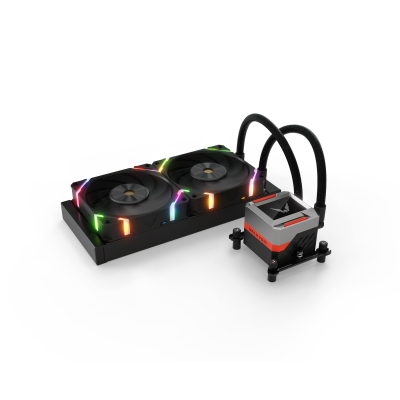 VK-AIOSY240B sistema de refrigeración para ordenador Procesador Sistema de refrigeración líquida todo en uno 24 cm Negro