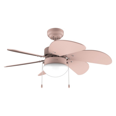 Cecotec EnergySilence Aero 3600 Vision Full Pink Ventilador de Techo con 6 Aspas y Lampara Integrada - 50W - Diametro de 36 - 3 Velocidades - Modo Invierno/Verano - Control por Cadena - Color Rosa