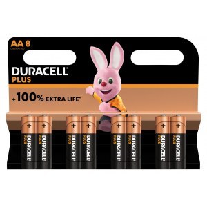 Pila Duracell ALCALINA PLUS AA LR06 K8 1 BLISTER