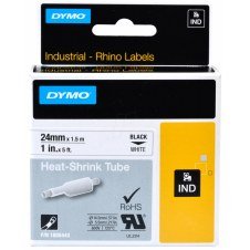 Cinta dymo etiquetas para tubos termorretractiles ind negro sobre amarillo multicolor 1805443