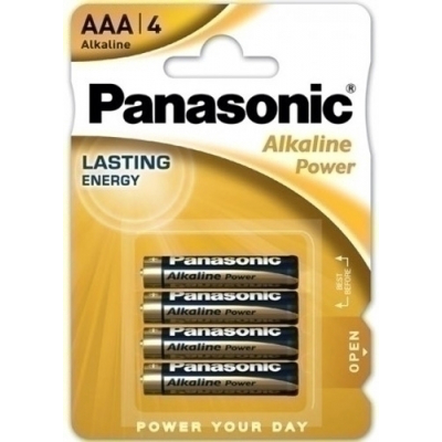 PILAS PANASONIC ALKALINE AAA LR03 B/4