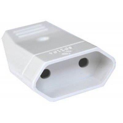 Clavija Red Electrica Hembra 4mm 10A/250V color BLANCO