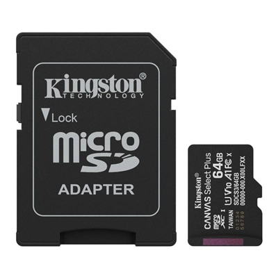 Tarjeta microSDXC 64GB Kingston SDCS3/64GB