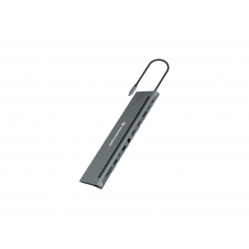 Conceptronic DONN17G base para portátil y replicador de puertos Alámbrico USB 3.2 Gen 1 (3.1 Gen 1) Type-C Gris
