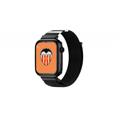 Savefamily Reloj Inteligente Infantil Savewatch Plus Edicion Valencia C.F. con GPS y Llamada - Correa Tela Negra