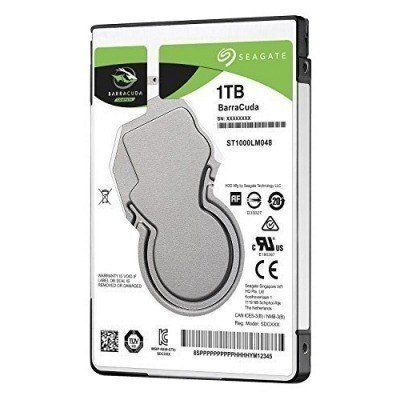 Disco duro interno hdd seagate barracuda st1000lm048 1tb 2.5pulgadas sata 7mm 5400rpm buffer 128mb