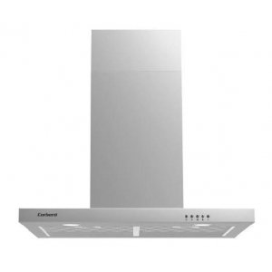 Campana decorativa de pared horizontal Corberó VOSTOK760X, t-invertida, 70 cm, 648 m3/h, clase A, 3 velocidades, 71dB, filtro aluminio, 2 luces LED, acero inox