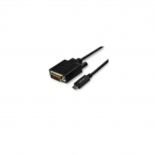 StarTech.com Cable Adaptador de 3m USB-C a DVI 1920 x 1200 - Negro - Cable USB Tipo C a DVI - Cable Conversor de Vͭdeo USBC