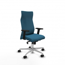 Piqueras y Crespo Albacete direcci?n sincro bali verde petroleo brazos 2D base aluminio ruedas 65 nailon