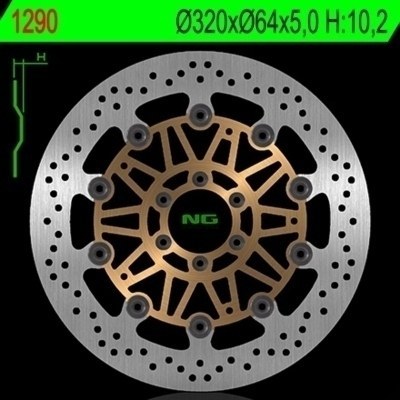 Disco de freno NG 1290 Ø320 x Ø64 x 5 1290