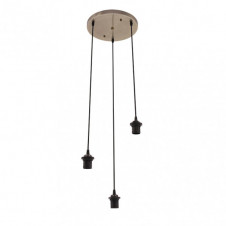 Armazon Plafon Nia 3xe27 Cuero Regx30x30cm