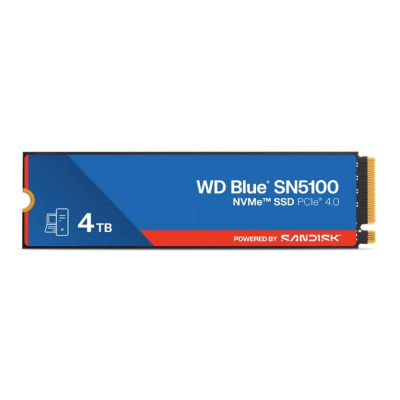 Disco duro interno ssd wd western digital blue sn5100 wds400t5b0e 4tb m.2 2280 pci express 4.0