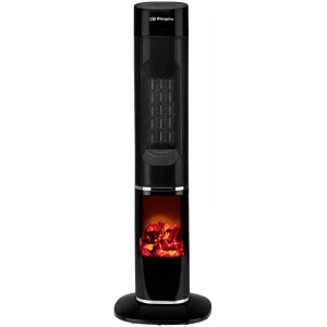 Calefactor cerámico de torre Orbegozo CR 5039, 2.000 W, negro