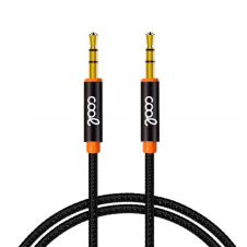 COOL CABLE JACK 3.5 MM A JACK 3.5 MM AUDIO-AUDIO NYLON NEGRO (1M)
