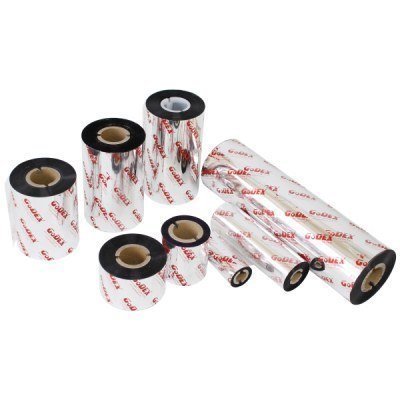 GODEX Compatible Ribbon de Cera Premium 110mm X 300m (Caja de 10 rollos)