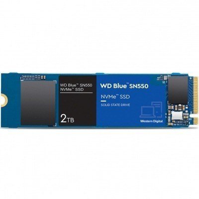 Disco duro interno solido hdd ssd wd western digital blue sn550 wds200t2b0c 2tb m2 pci express gen 3 2280 - l: 2600mb - s e: 1800mb - s