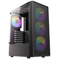 CAJA ANTEC AX26 ARGB ATX NEGRO 4XVENT 120MM 2XUSB SN FUENTE